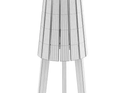 Ethimo WOODY Floor lamp 3D model