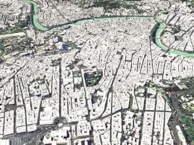 Cityscape Rome Italy  3D model