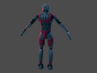Sci-Fi Cyborg - Game Ready PBR Low-poly 3D model
