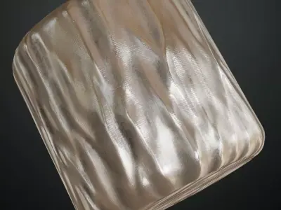 Silver Sci-fi Hose PBR Seamless Texture