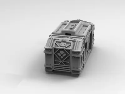 Legion Longsword Mortar ammo crates 3D print model