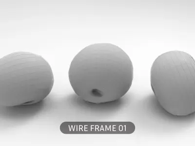 Blueberry 3D Low-poly 3D model