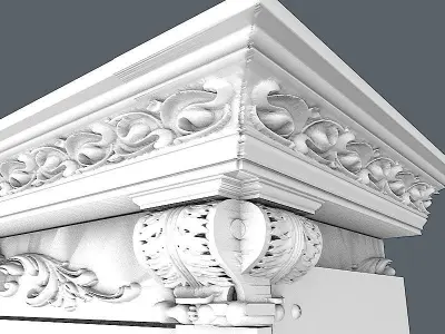 WARDROBE with drawers and doors 3D model