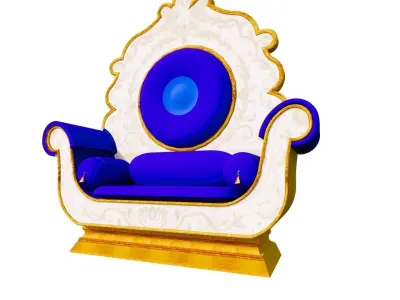 indian chair decorative 3D model