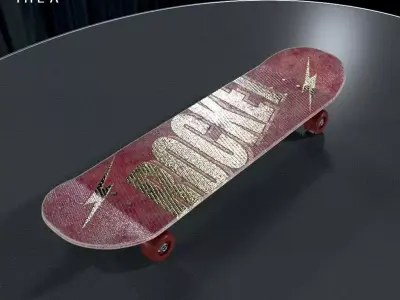 Skateboard typeA 3D model
