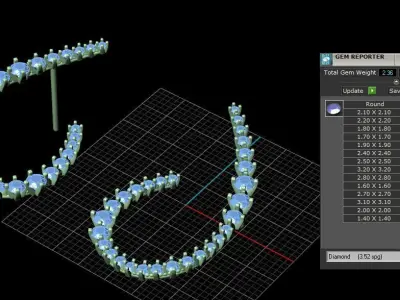 Earring 012 3D print model