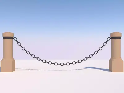 Monument street chains 3D model