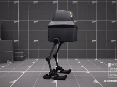 Lil Chick - GameReady Scifi Character - AR - VR Low-poly 3D model