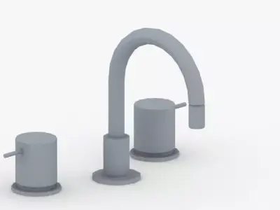 1667 - Water Tap Low-poly 3D model
