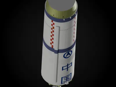 Long March 2F Rocket 3D model