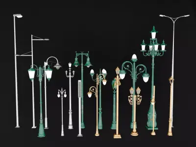 Street Light Collections 3D model