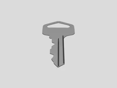 Key - Geometry Only No Textures No Materials 3D model