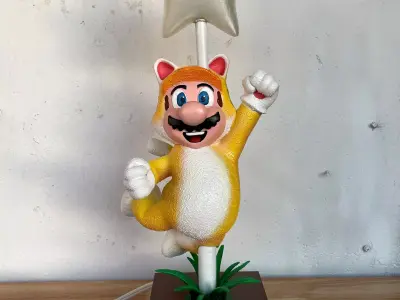 Cat Mario 3d printing model for lamp 3D print model