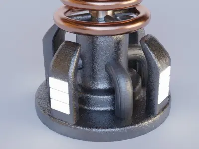 Tesla Coil Tower 3D model