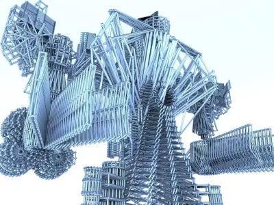 Robot Cyborg SciFi Game Character 3D model