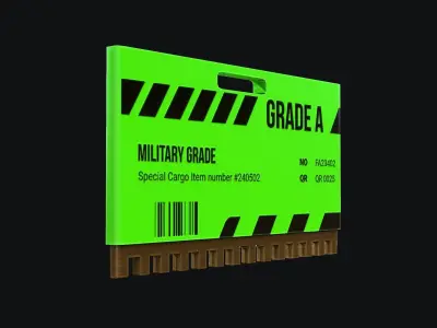 Scifi Keypad and Key Low-poly 3D model