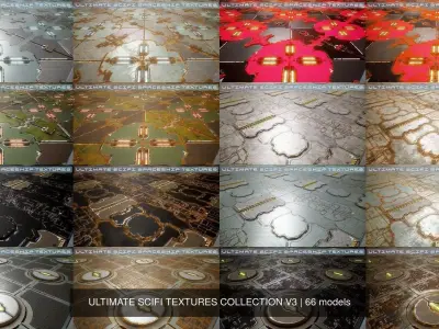 ULTIMATE SCIFI TEXTURES COLLECTION V3 3D Model Pack