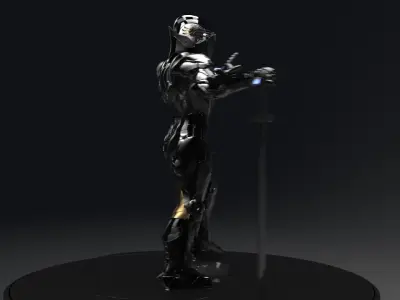 Scifi Robot Character 1 Sculpt Project 3D model