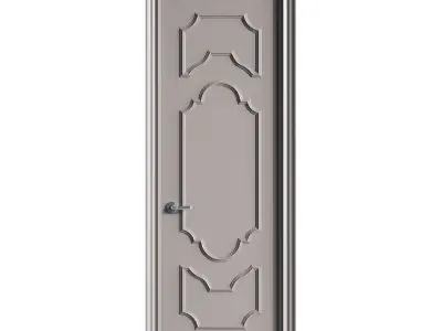 Modern entrance door 63 3D model