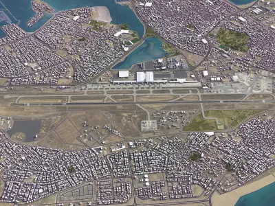 Bahrain - Airport - BAH Low-poly 3D model