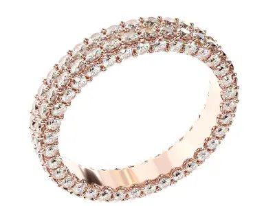Fancy Eternity ring 3D print model