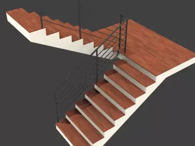 Staircase stairs Free 3D model