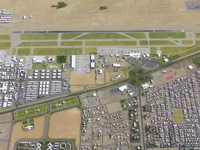 Sharjah - Airport - SHJ Low-poly 3D model
