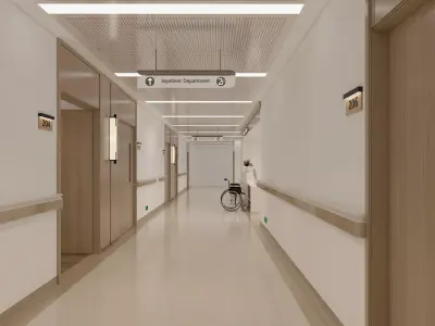 Hospital Interior 03 3D model