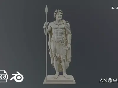 ancient greek statue 3D model