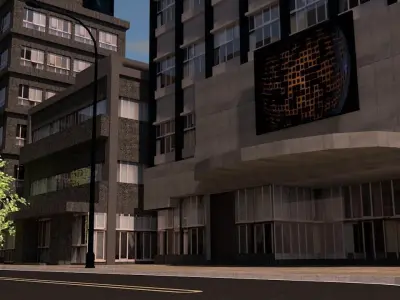 City large scale  3D model