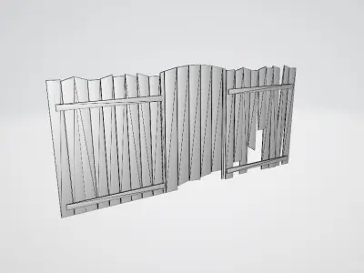 Gate or Door  Free 3D model