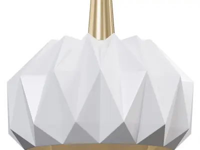 The Origami Pendant by lightology 3D model