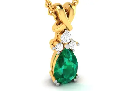 Women Pendant 3dm STL OBJ FBX Render Details 3D print model 23