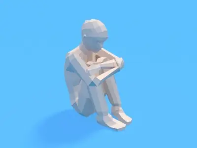 Low Poly Kids Collection Vol 1 3D Model Pack