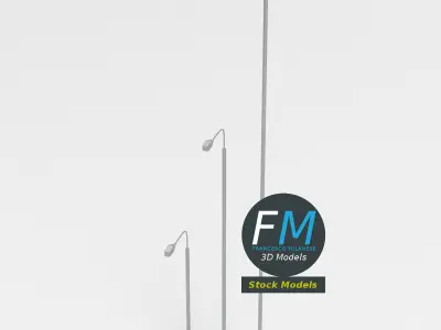 Street lamps 2 3D model