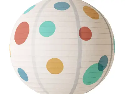 Habitat Spot pendant paper lampshade 3D model