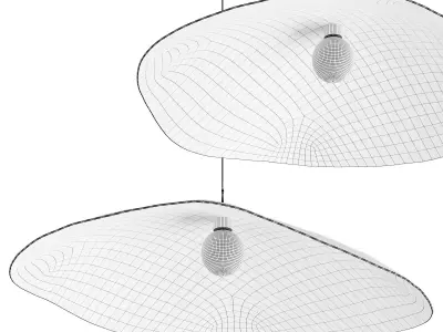 Brass 95 Hanging lamp 3D model