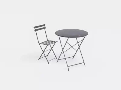 Prague chairs street furniture set - Prazske zidle 3D model