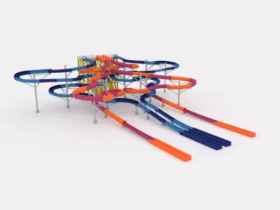 Waterpark Slide 9 3D model