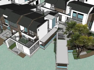 vacation spot-Resort-Fashion Leisure Hotel-0144 3D model