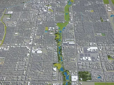 Scottsdale  Low-poly 3D model