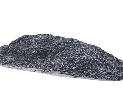 Pile of rubble scan 44 Low-poly 3D model