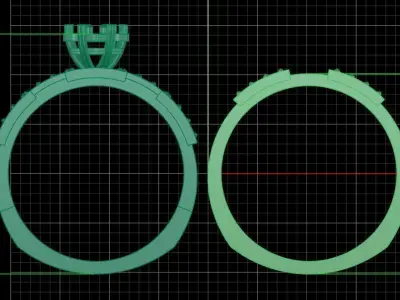 Jewelry ring 158 3D print model