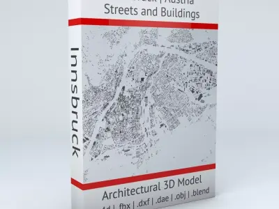Innsbruck Streets and Buildings 3D model