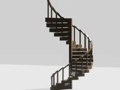 Spiral Staircase 3D model 3D model