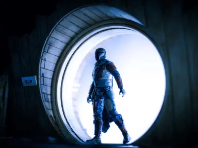 MANDALORIAN FIRST APPEARANCE MALDO KREIS BAR DOOR DIORAMA 3D print model