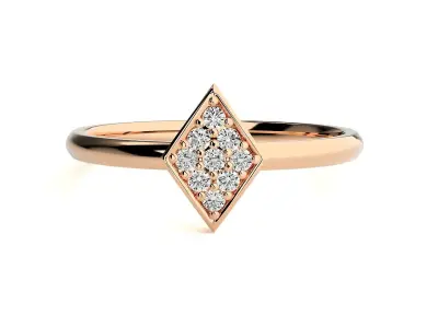 Women ring 3D print model 132