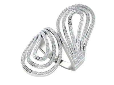  Women Ring Render 3dm STL MTL SLC JCD OBJ FBX Details 3D print model 22