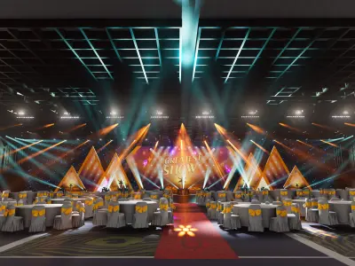 3D event stage design - 17 design 3d model Texture Texture