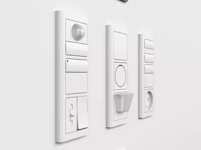 LK FUGA SOFTLINE Sockets and Switches 3D model